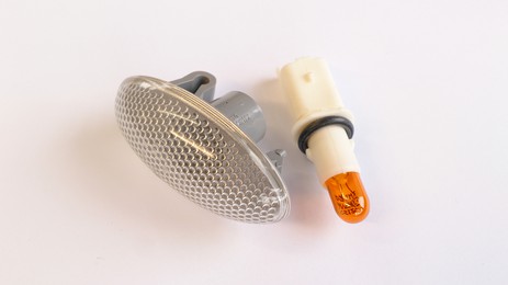 Clear side repeater lamp