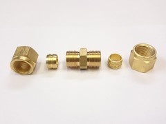 FUEL LINE DOUBLE OLIVE FITTING