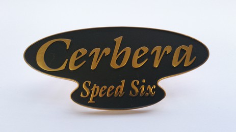 Cerbera speed 6 boot badge (gold)