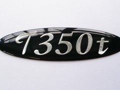 T350T sticky boot badge